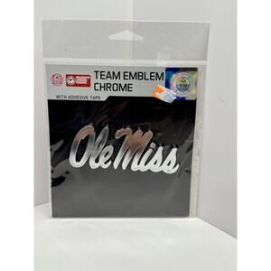 Fanmats Logo Brands Ole Miss Rebels Molded Chrome Plastic Emblem
